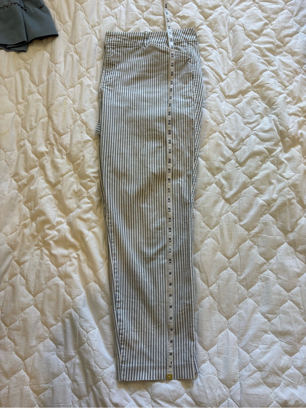 Old Navy striped ankle pants – blue & white 7/8 - Picture 3 of 5
